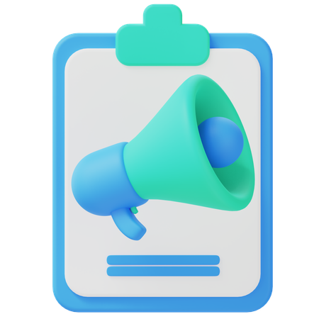 Advertising  3D Icon