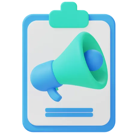 Advertising  3D Icon