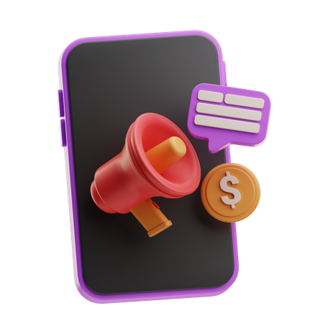 Advertising  3D Icon