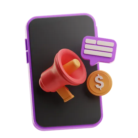 Advertising  3D Icon