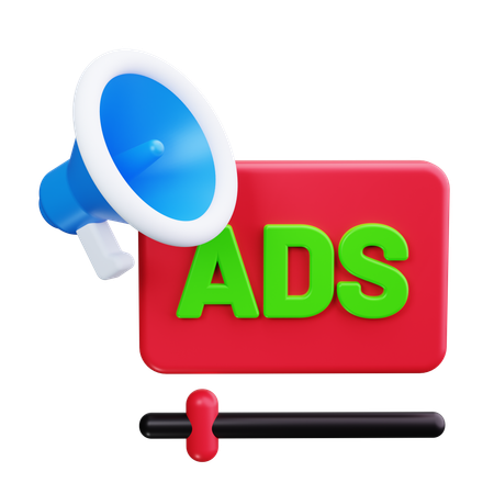 Advertising  3D Icon