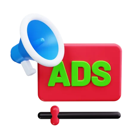 Advertising  3D Icon