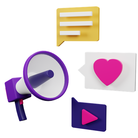 Advertising  3D Icon