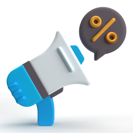 Advertising  3D Icon