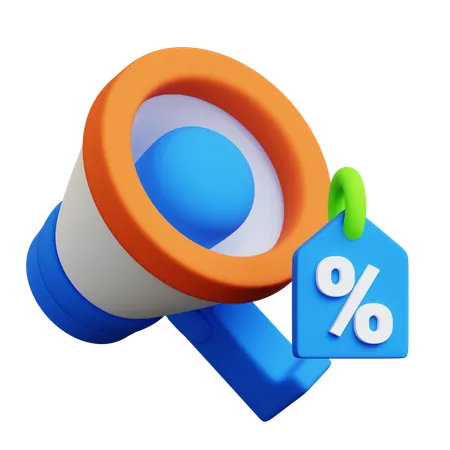 Advertising and Promotions 3D Icon