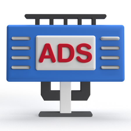 広告看板  3D Icon