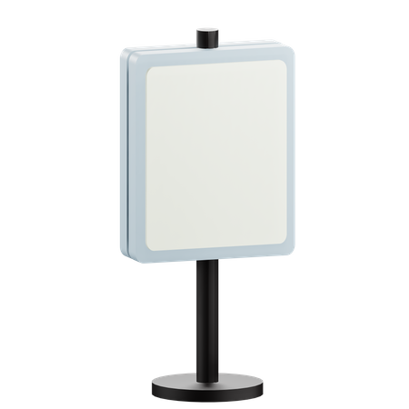 Advertising Billboard Stand Mockup  3D Icon