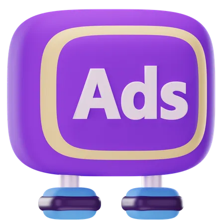 Advertising Board  3D Icon