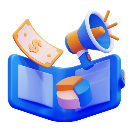 Advertising Budget  3D Icon
