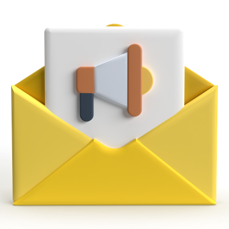 Advertising Mail  3D Icon
