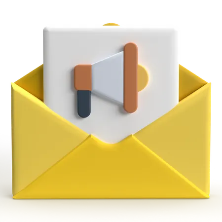 Advertising Mail  3D Icon