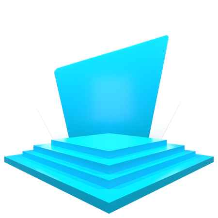 Advertising Podium  3D Illustration