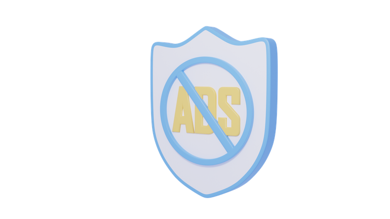 Advertising Shield  3D Icon