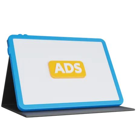 Advertising tablets  3D Icon