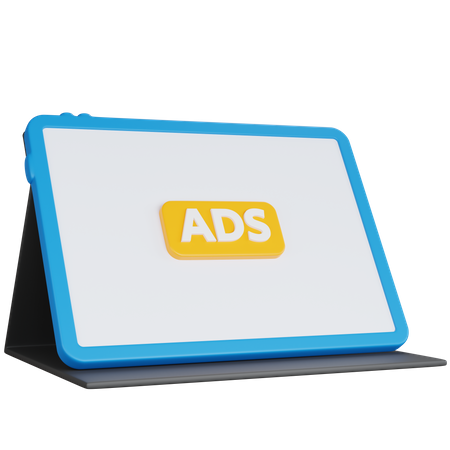 Advertising tablets  3D Icon