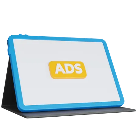 Advertising tablets  3D Icon