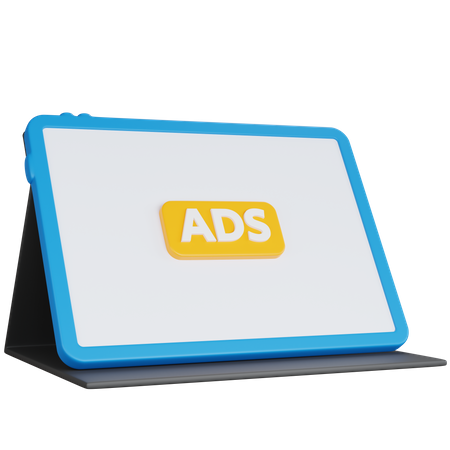 Advertising tablets 3D Icon