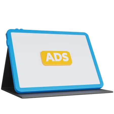 Advertising tablets 3D Icon