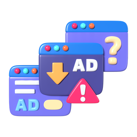 Adware  3D Icon