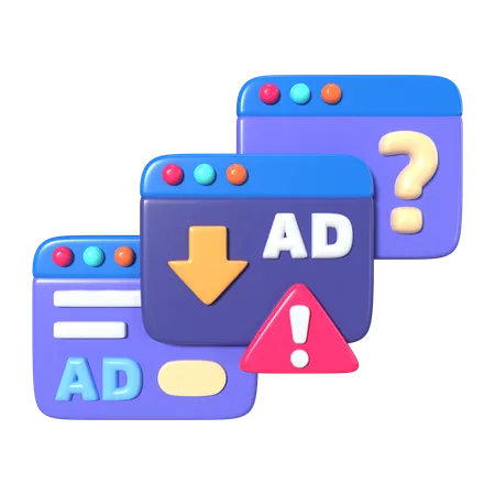 Adware  3D Icon