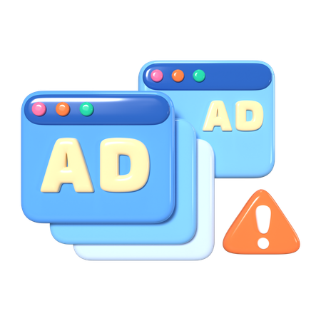 Adware  3D Icon
