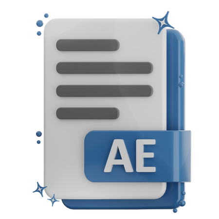 Ae FILE  3D Icon