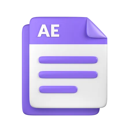 AE File  3D Icon