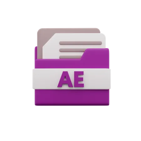 Ae File  3D Icon