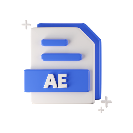 Ae File  3D Icon