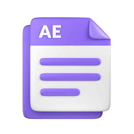AE File  3D Icon