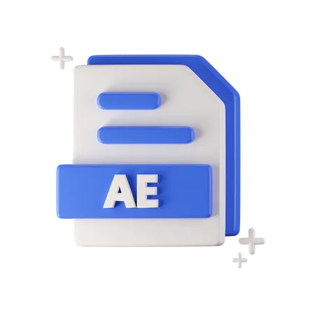 Ae File  3D Icon
