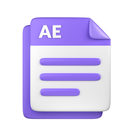 AE File  3D Icon