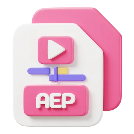 AEP File  3D Icon