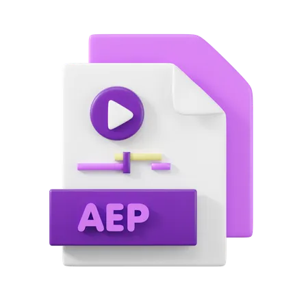 AEP File  3D Icon