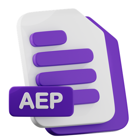 AEP File  3D Icon