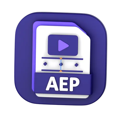 AEP File  3D Icon