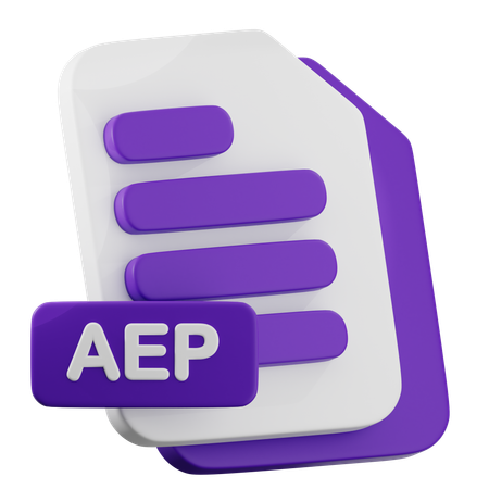 AEP File  3D Icon
