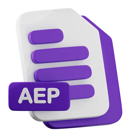 AEP File  3D Icon