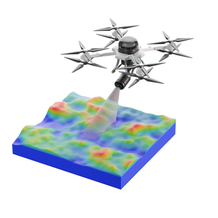 航空写真測量  3D Icon