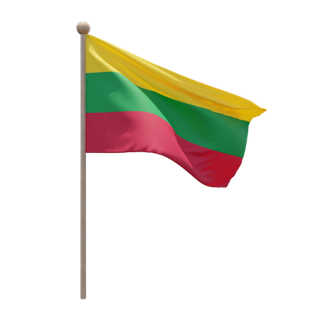 Ærø Flagpole 3D Icon