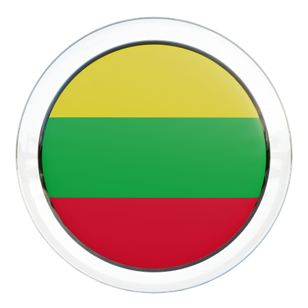 Aero-Runde Flagge  3D Icon