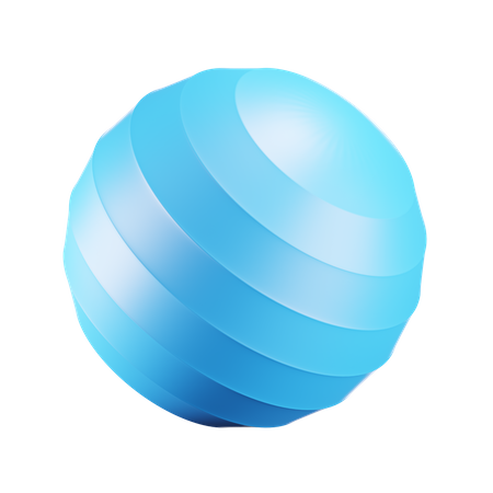 Aerobics Ball  3D Icon