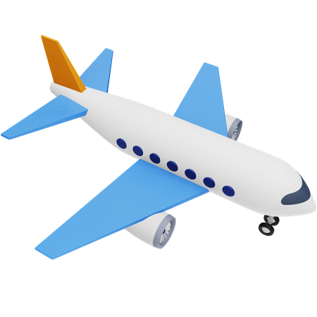 Aeroplane  3D Icon