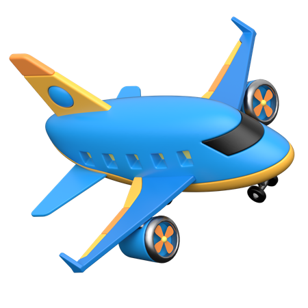 Aeroplane  3D Icon