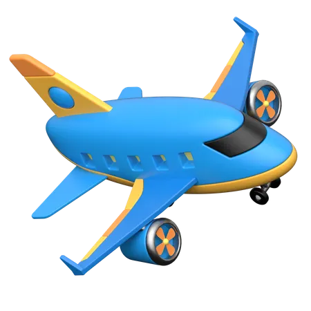 Aeroplane  3D Icon