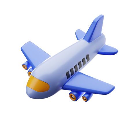 Aeroplane  3D Icon