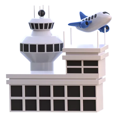 Aéroport  3D Icon