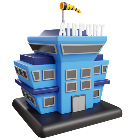 Aéroport  3D Icon