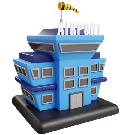 Aéroport  3D Icon