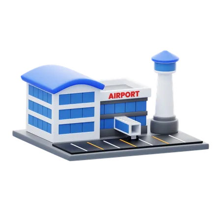 Aéroport  3D Icon